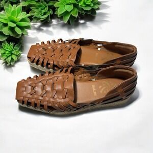 Sam‎ & Libby Espadrille Saddle Woven Cutout Flats - Size 7.5 New With Tags